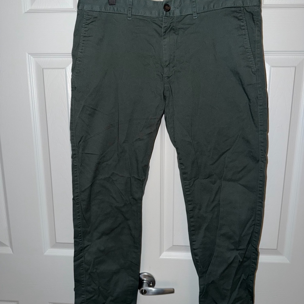 J. Crew Men's Dark Green Chinos